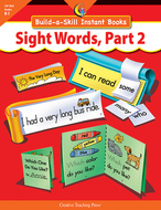Sight words part 2 build-a-skill  instant books