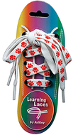 Red paw learning laces