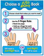 Choose a just right book chart  gr 1-3