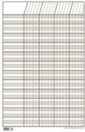 Chart incentive small white 14 x 22  vertical