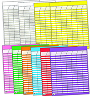 Chart big ten large vertical 10/pk  22 x 28 assorted