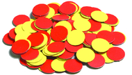 Magnetic two-color counters