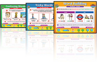 Word building interactive  whiteboards