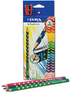 Lyra groove slim colored pencil 12  color set