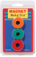 Six 1 1/8 ceramic ring magnets