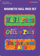 Magnetic hall pass set 3 pcs