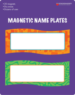Magnetic name plates 20 pcs