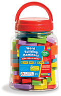 Word building dominoes
