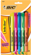 Bic bright liner highlighters 5pk  assorted