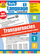 Transparencies for daily language  review gr 4