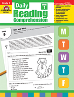 Daily reading comprehension gr 1