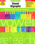 Vowel digraphs gr 4-6 phonics  intervention centers