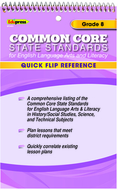 Quick flip reference for common  core state standards gr 8