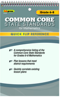 Quick flip reference for common  core state standards math gr 6 - 8