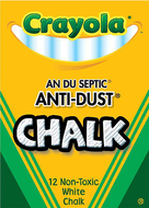Chalk anti-dust white 12 ct