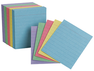 Oxfords mini index cards assorted  ruled