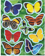 Photo butterfly glitter stickers