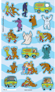 Scooby doo characters stickerfitti  flat packs