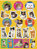 Motivational cats theme stickers
