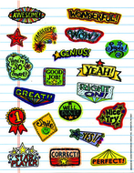 Motivational doodles stickers 120ct