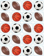 Mixed sports theme stickers
