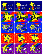 Stars success stickers