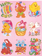 Easter giant stickers