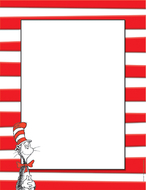 Dr seuss the cat in the hat  computer paper