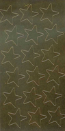 Stickers foil stars 3/4 inch 175/pk  gold