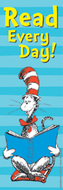Cat in the hat read every day  bookmarks