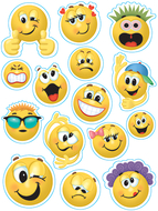 Emoticons 12 x 17 window clings