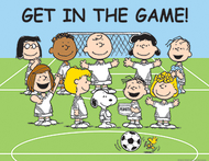 Peanuts get in game 17x22 poster