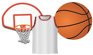 Basketball assorted cut outs