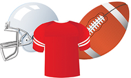 Football assorted cut outs