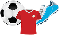 Soccer assorted cut outs