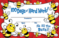 100 days of hard work bee  recognition awards