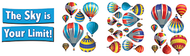 Decorative hot air balloons bb sets