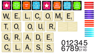 Scrabble welcome to our class mini  bbs