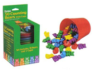 Counting bear cups 50 ct bears 5  cups