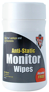 Anti static monitor wipes 80 ct  canister