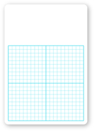 Single 1/2in graph dry erase board  11 x 16