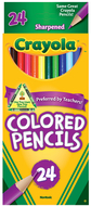 Crayola colored pencils 24pk asst