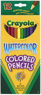 Watercolor pencils 12ct full length