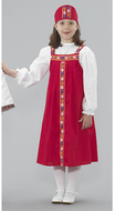 Ethnic costumes russian girl