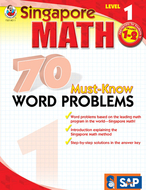 Singapore math level 1 gr 1-2 70  must know word problems