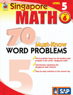 Singapore math level 5 gr 6 70 must  know word problems