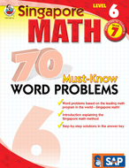 Singapore math level 6 gr 7 70 must  know word problems