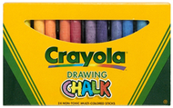 Crayola colored drawing chalk 24pk