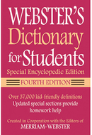 Websters dictionary for students  4th edition special encyclopedic