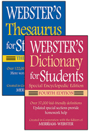 Websters dictionary & thesaurus for  students set